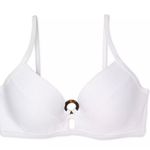 Shade & Shore NWT Womens Lightly Lined Trxtured Tortoise Ring Bikini Top Sz 34A Photo 2