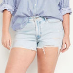Old Navy  High Waisted 3" Ins OG Light Wash Jean Cut Off Shorts‎ 16 Yuppie NWT Photo 0