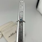 Touchstone Crystal Swarovski Company silver with aquamarine ring Photo 3