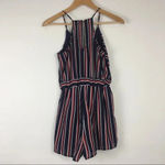 Haute Monde Striped Romper Size Small Photo 3