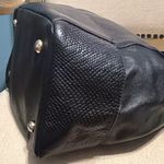 Isaac Mizrahi  Black Leather Tote/Shoulder Bag Photo 7