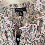 Current Air Anthropologie Pink Floral Smocked Top Medium NWT  Photo 1