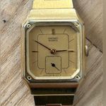 Seiko Super Rare Vintage Ladies Watch Octagonal Gold Dial Gold Bracelet Photo 1