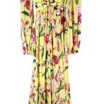 PatBO Laelia Cut Out Floral Maxi Dress Size XS Canary Photo 0