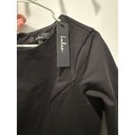 NWT Lulus Forever Chic Black Long Sleeve Dress Women’s Medium Lined Formal Dance Photo 4