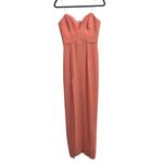 Amanda Uprichard  x Revolve Cherri Strapless Maxi Gown In Sunset Orange Peach Photo 2
