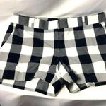 Ann Taylor LOFT WO SZ 2. BLACK WHITE PLAID SHORTS Photo 0