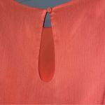 Alice + Olivia  Odette Flutter-Sleeve Dress in Papaya Size XS Photo 5