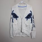 Pilcro Relaxed Sea Turtle Cardigan Sweater Photo 1