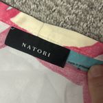 Natori Nightgown Slip Dress Robe Womens XL 1X White Pink Turquoise Silky Floral Photo 5