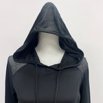 Bally Total Fitness Womens Black Long Sleeve Hoodie Athleticwear Over Shirt Size Medium By Bally Photo 1