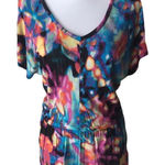 Mossimo Bright Multicolored Tunic Top XS Purple Photo 0