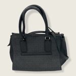 Guess Vegan PVC Black Monogram Deep Large Zip Snap Crossbody Shoulder Bag Photo 1