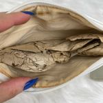 Source Unknown VTG 70s 80s White Leather Makeup Bag Travel Purse Coin Pouch Cosmetic Case NWOT Photo 8