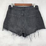 Dynamite Denim Claudia‎ Jean Shorts Sz 29 Black Distressed Frayed Grunge Edgy Photo 2