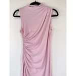 ZARA  Womens Dress Pink Maxi Ruched Sheath Sleeveless Formal Bridesmaid Medium Photo 7
