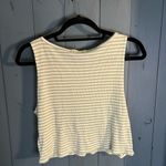 Truly Madly Deeply  Green and White Striped Shirt | Size Large Photo 1