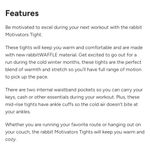 Rabbit Motivators Mazarine Blue Waffle Knit Leggings, Large Photo 4