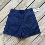 Liz Claiborne  Women's Vintage Navy High Waisted Shorts Size 12 27" Waist. NEW Photo 1