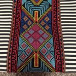 Jen & CO. NWT Striped Women's Bag embroidered Black Photo 3