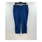 Frank & Eileen WICKLOW ITALIAN STRETCH DENIM CROPPED RAW EDGE Chino JEANS 12 Photo 1