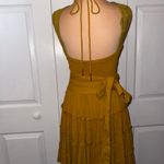 Free People  Yellow Mustard Endless Summer Hot Dang Mini Dress Size Medium NWOT Photo 2