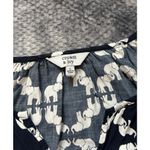 Crown & Ivy Elephant Print Long Sleeve Blouse Top Size Large Flowy Boho Indie Photo 6