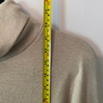 We The Free  Cream Tan Shimmer Turtleneck Mockneck Sweater Pullover Women size XS Photo 8
