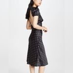 Isalis  Satin Polka Dot Open Back Midi Dress Photo 1