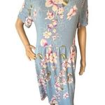 DB Moon Floral Pattern Short Sleeve Flowy A Photo 0