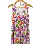 Ramy Brook  Miles Floral V-Neck Sleeveless Maxi Dress High Low Hem Size‎ 4 Photo 3