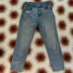 Blue Denim Bootcut Mom Ripped Jeans with Pockets Size 2 Photo 4