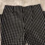 Adrianna Papell  Black and White Plaid Skinny pull on Pants Photo 4