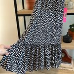 Betsey Johnson NWT Polka Dot Halter Ruffle Hem Dress, 2 Photo 4
