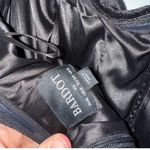 Bardot  Strapless Black Dress with High Slit Photo 4