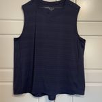 Athleta ‎ Women's Navy Blue Sleeveless Tank Top Athletic Workout Shirt 2X Photo 4