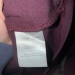 EXPRESS fitted ribbed square neck long-sleeve top in a burgundy Photo 4