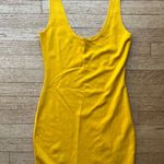 Revamped  Yellow Sleevless Dress Photo 0