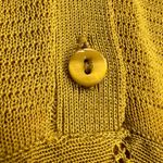 Ba&sh  Adana Pointelle Babydoll Cap Sleeve Knit Dress Mustard Yellow Lined Size 2 Photo 10