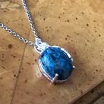 Natural Shadowkite Sterling Silver Stainless Steel Pendant Necklace Photo 1