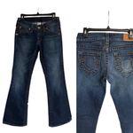 True Religion Y2K Horse Shoe Logo Back Pocket Bootcut Flare Jeans 28 Blue Photo 1