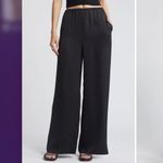 Open Edit  Women’s Gold Wide Leg Satin Pants Size Large Photo 5