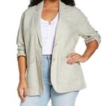 Madewell NWT  Breezewoven Larsen Blazer Jacket Linen Oversized Breathable Size S Photo 0