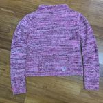 Billabong Knit Sweater Womens Size Large Pink Purple Mock Neck Wool Blend Y2K Photo 1