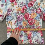 Vintage 80s That’s Me Romantic Floral Tapestry Lace Floral Womens Blazer Top 3/4 Pink Photo 7