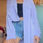 Denim & Co Purple Button Up  Photo 5