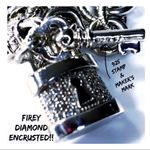 DIAMOND ENCRUSTED LOCK & KEY SOLID STERLING 925 HEAVY 18" QUALITY LINK NECKLACE Silver Photo 1