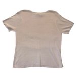 Stephanie Andrews Womens Knit Top Short Sleeve Silk Cotton Blend Pink XL Photo 1