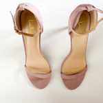 Lulus Strappy Heel Suede Sandals Blush Pink Size 9 Photo 3