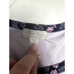 Ultra Flirt Super Soft Pajama Top with Floral Edging Size Medium Purple Photo 4
